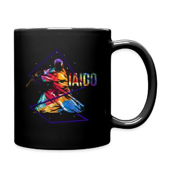 Iaido Kata Geschenk - Tasse einfarbig - Schwarz - Rechts