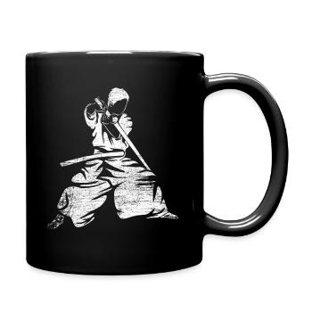 Iaido Geschenk - Tasse einfarbig - Schwarz - Rechts