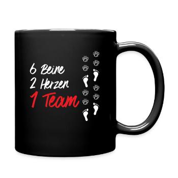Canicross Dog Sport Jogging Dog Owner Gift - Full Colour Mug - black - Right