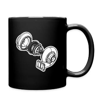 Turbo Tuning Turbolader Boost Autotuning - Tasse einfarbig - Schwarz - Rechts