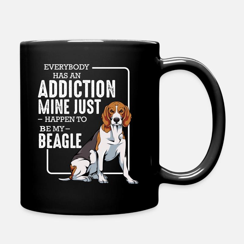 beagle - Full Colour Mug - black