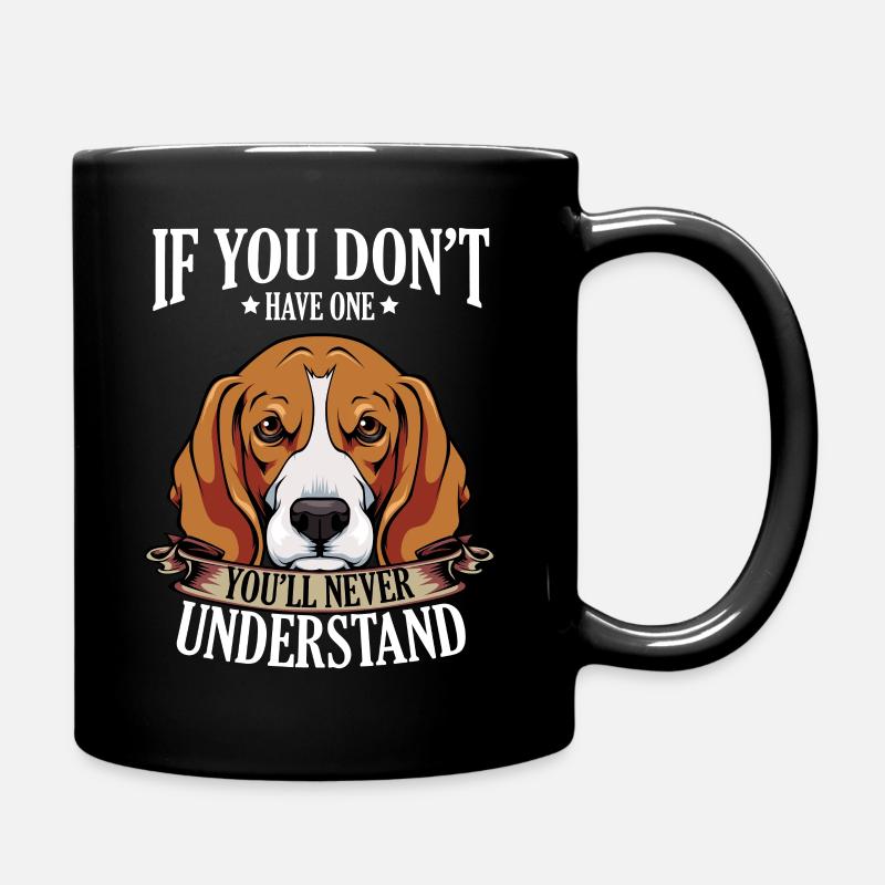 beagle - Mug uni - noir