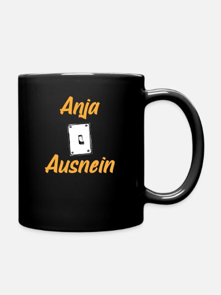 Anja Ausnein - Tasse einfarbig - Schwarz
