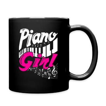 Femmes de piano - Mug uni - noir - Droite