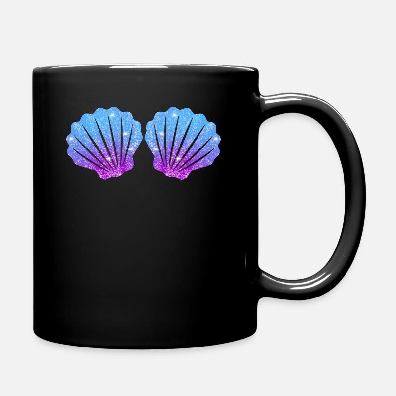 meerjungfrau muschel - Tasse einfarbig - Schwarz
