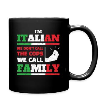Famille mafia italienne - Mug uni - noir - Droite