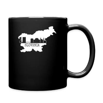 Slowenien - Tasse einfarbig - Schwarz - Rechts