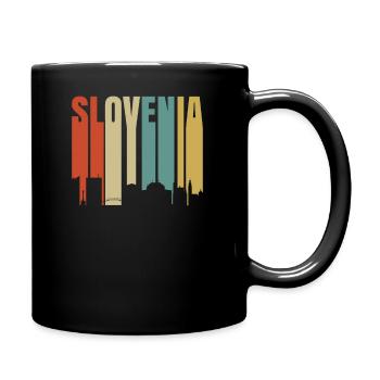 Slowenien - Tasse einfarbig - Schwarz - Rechts