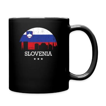 Slowenien - Tasse einfarbig - Schwarz - Rechts