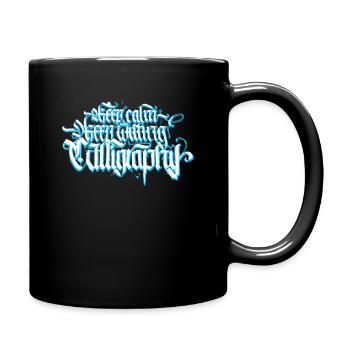 keep calm and keep writing calligraphy - Tasse einfarbig - Schwarz - Rechts