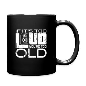 Trop fort - Mug uni - noir - Droite