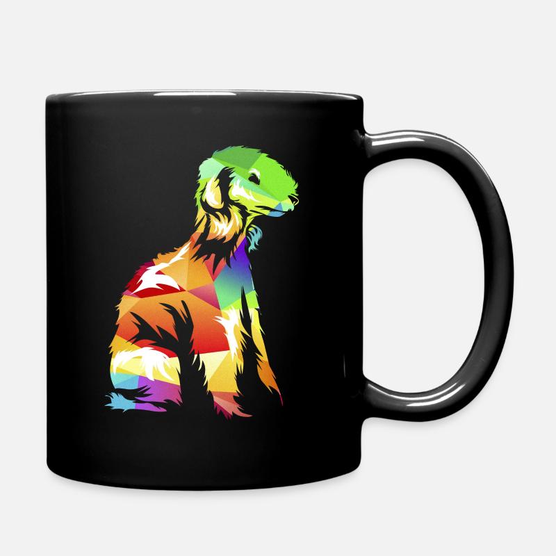 Bedlington Terrier - Full Colour Mug - black