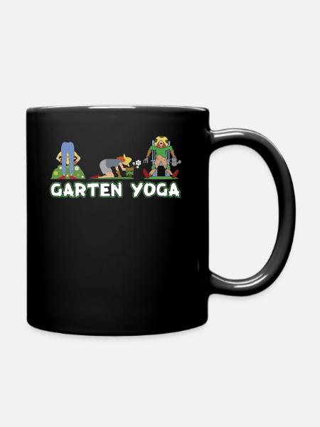 GARTEN YOGA - Tasse einfarbig - Schwarz