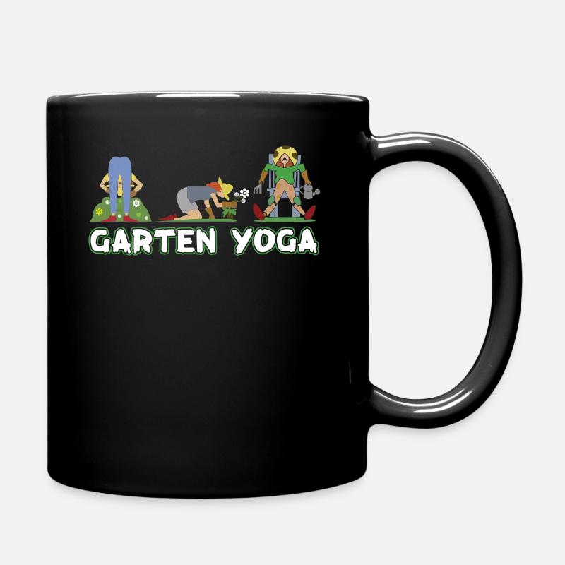 GARTEN YOGA - Tasse einfarbig - Schwarz