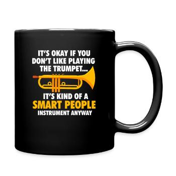 Trompette - Mug uni - noir - Droite