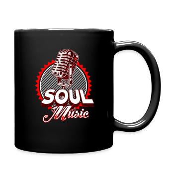 Soul Music Black Music Musician Retro 1 - Full Colour Mug - black - Right