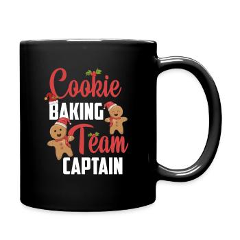 Biscuit cuisson capitaine noël pain d'épice - Mug uni - noir - Droite