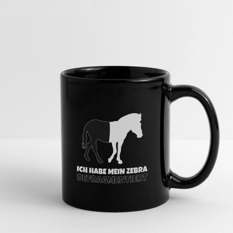 Zebra Defragmentiert - Programmierer Tasse einfarbig