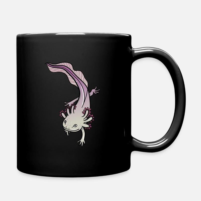 Axolotl - Full Colour Mug - black