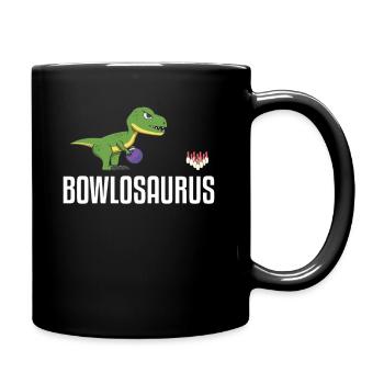 Bowling dinosaure bowler drike dino - Mug uni - noir - Droite