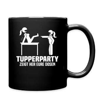 Tupperparty I Weiberabend I Himmelfahrt, Männertag - Tasse einfarbig - Schwarz - Rechts