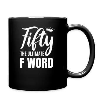 50th birthday - Full Colour Mug - black - Right