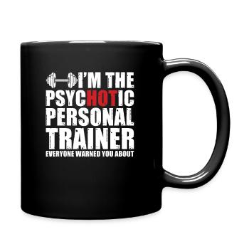 Personal Trainer Geschenkidee - Tasse einfarbig - Schwarz - Rechts