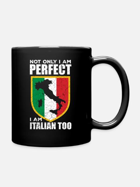 Italie Drôle de dire l'humour italien - Mug uni - noir