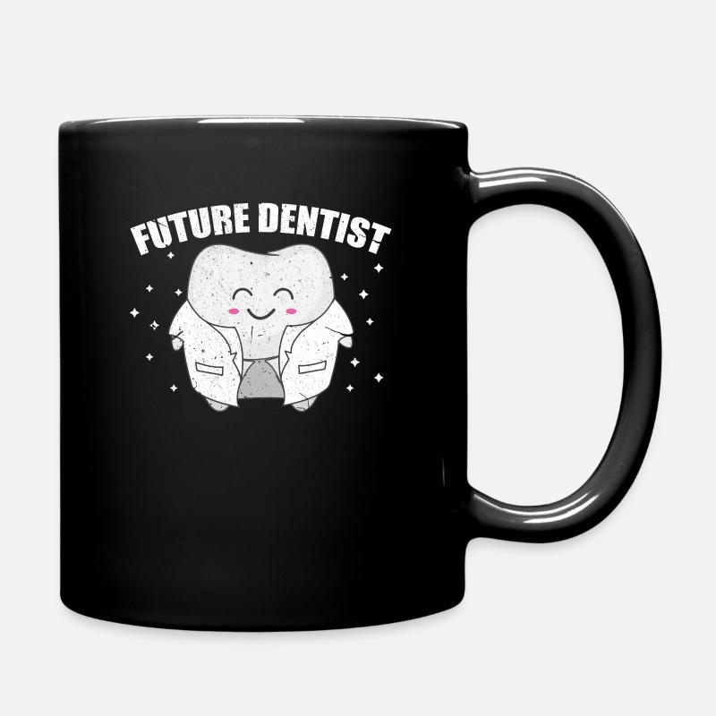 Dentiste Fils Future Dent Dents Dentiste Cadeau - Mug uni - noir