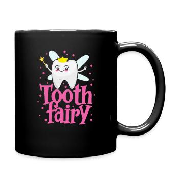 Tooth Fairy Dentist Tooth Fairy Teeth Gift - Full Colour Mug - black - Right