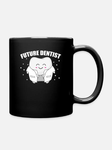 Zahnarzt - Tasse einfarbig - Schwarz
