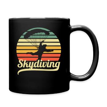 Parachutisme - Mug uni - noir - Droite