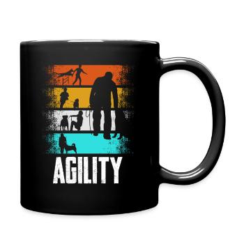 Agility Retro - Full Colour Mug - black - Right