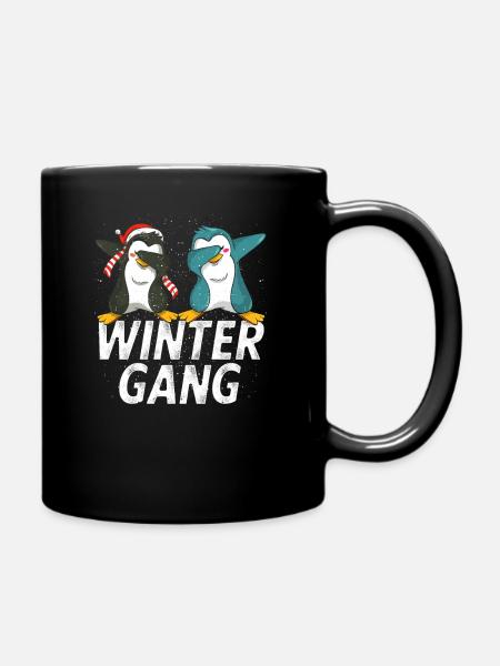 Winter Kalt Schnee Wetter - Tasse einfarbig - Schwarz