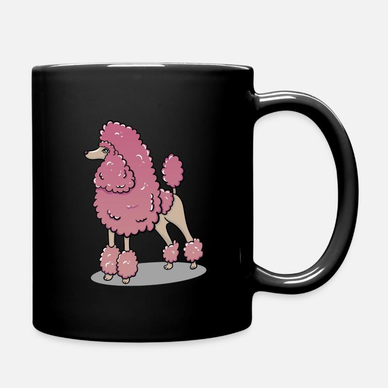 Pudel - Tasse einfarbig - Schwarz
