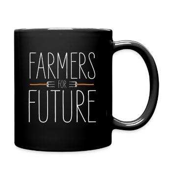 Farmers for Future Farmer Demonstration - Full Colour Mug - black - Right