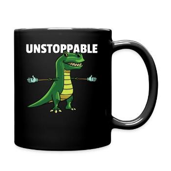 Dinosaur Dino T-Rex Funny Sweeter - Full Colour Mug - black - Right
