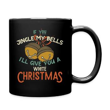 Bells ring Christmas - Full Colour Mug - black - Right
