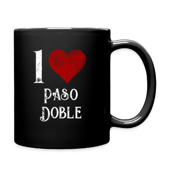 paso doble Tanzpartner Geschenk - Tasse einfarbig - Schwarz - Rechts