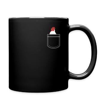 Poulet poulet poulets cadeau agriculteur agriculture - Mug uni - noir - Droite