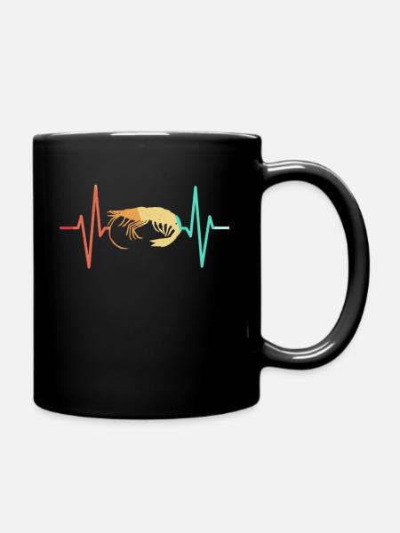 Crevette Crevette Crabe Poisson Drôle - Mug uni - noir