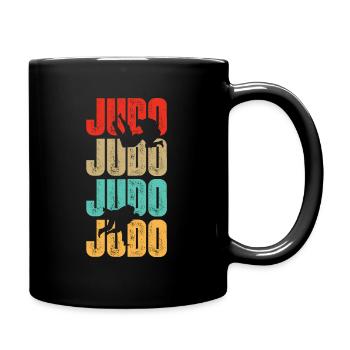 Judo Kampfkunst Kampfsportler - Tasse einfarbig - Schwarz - Rechts