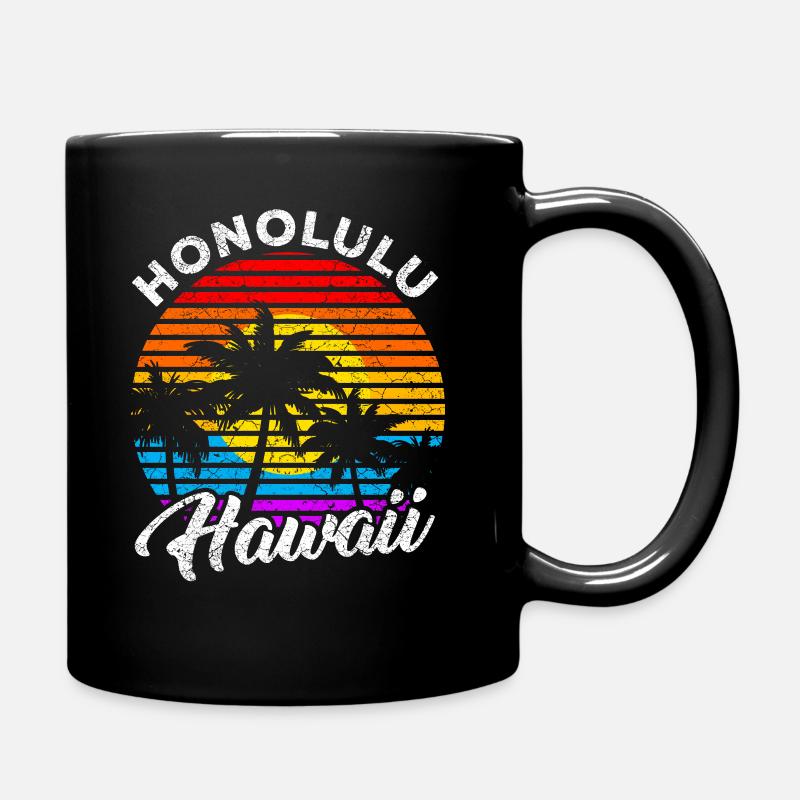 Honolulu Hawaii - Mug uni - noir