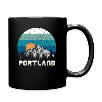 Portland - Tasse einfarbig - Schwarz - Rechts
