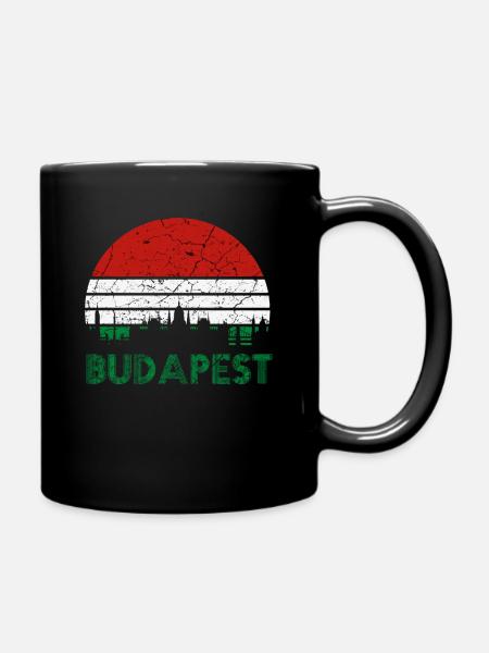 Budapest Ungarn - Tasse einfarbig - Schwarz