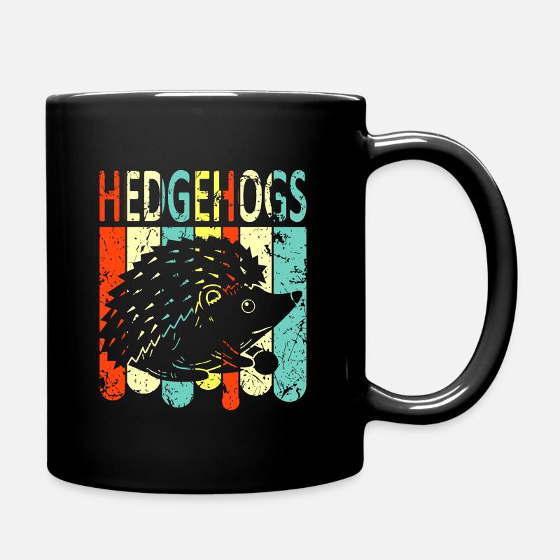Igel - Tasse einfarbig - Schwarz