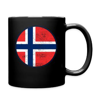 Norway - Full Colour Mug - black - Right