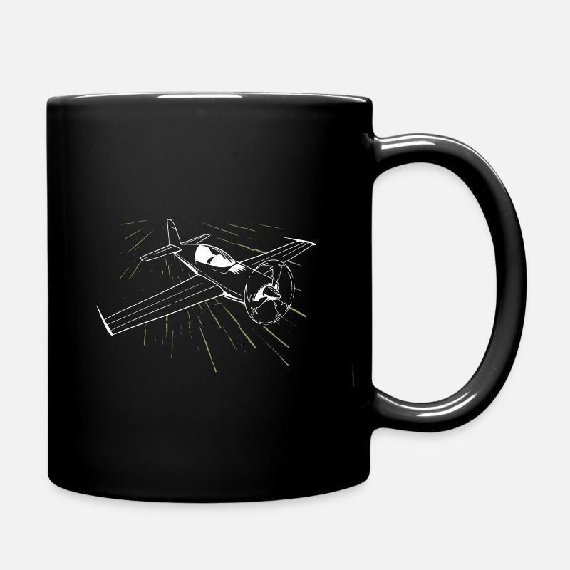Avion pilote pilote - Mug uni - noir