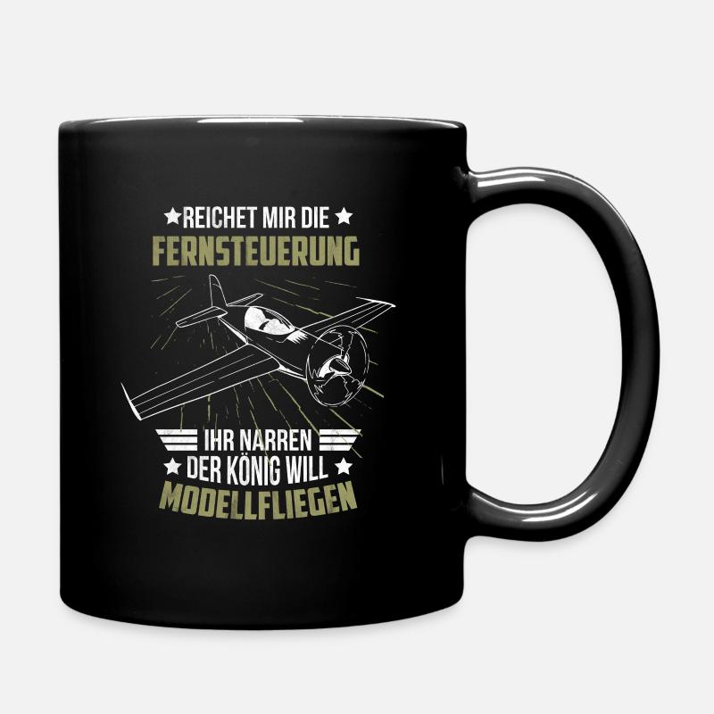 Pilot Flugzeug Fliegen - Tasse einfarbig - Schwarz