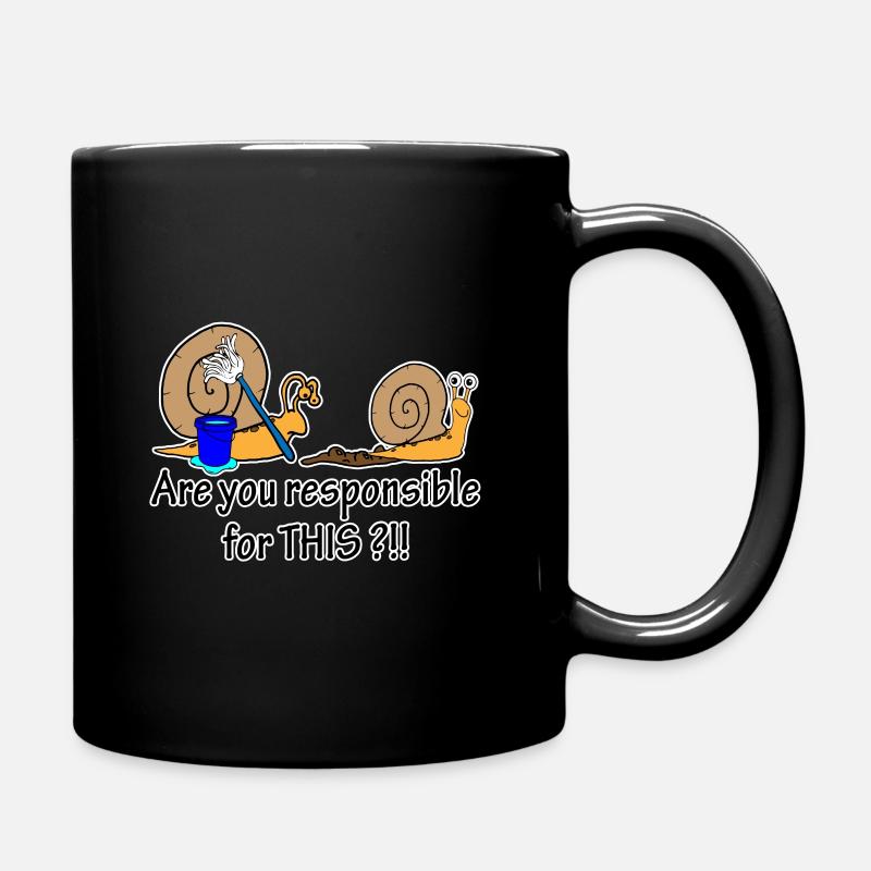 Snails the snails - Full Colour Mug - black